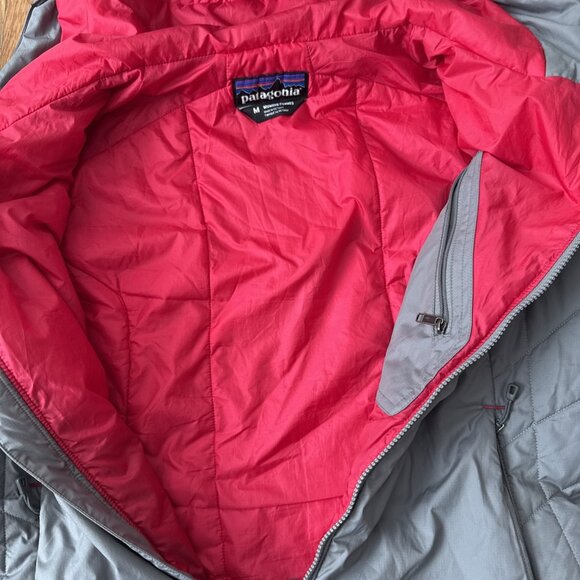 Patagonia Jacket Women's Gray Micro Puff Hooded Primaloft Jacket Size M - Picture 5 of 9